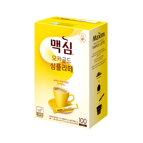 커피-맥심 모카골드 심플라떼 커피믹스 20T(210g), 50T(525g), 100T(1.05kg)