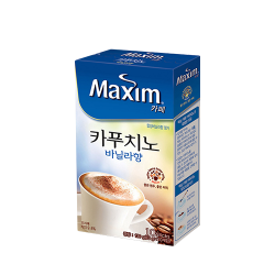 커피-맥심 카페 카푸치노 바닐라향 커피믹스 13g(10개입)